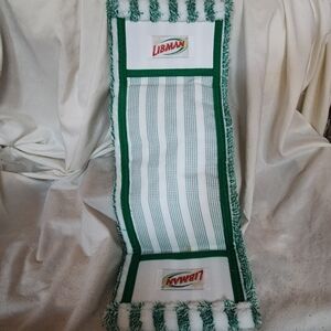 Green and White Mop Head